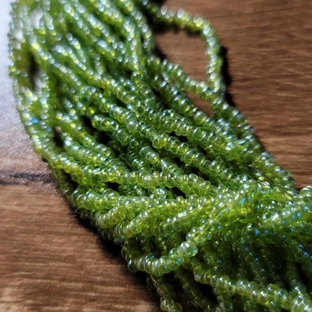 Green Beaded Statement Necklace - image 4